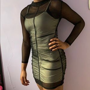 Mesh mini dress
